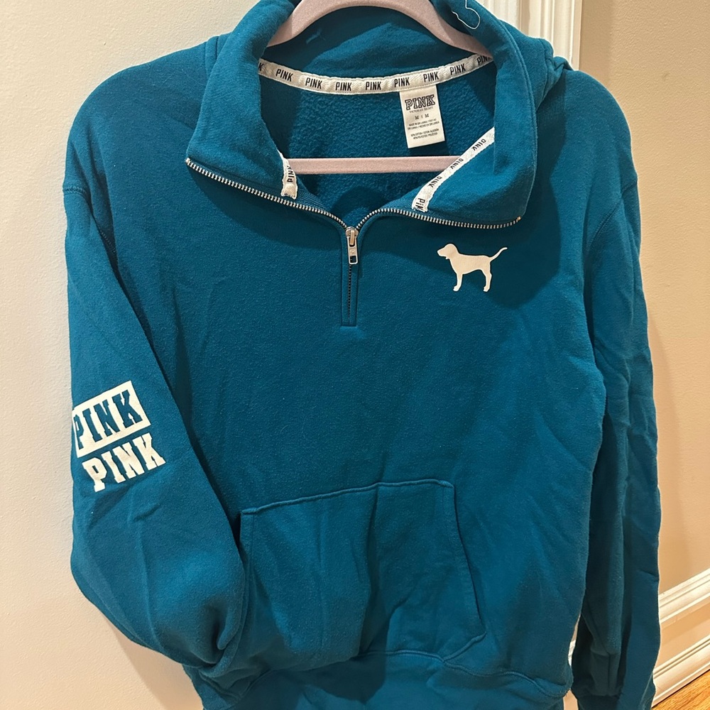PINK Victoria's Secret Teal Sweatshirt